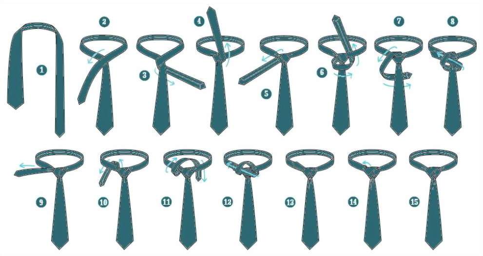 Краватка, зав'язана вузлом Елдрідж, дуже ефектний в будь-яких ситуаціях