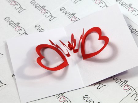 листівки на День святого Валентина своїми руками