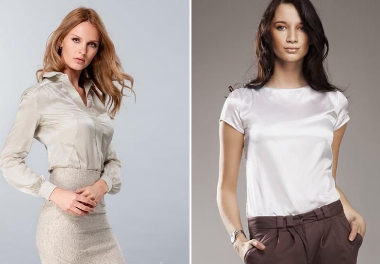 Модні дизайнери пропонують поєднувати напівпрозорі блузки з класичними брюками з щільного трикотажу, спідницею-олівцем, об'ємною спідницею-дзвіночком і строгим жакетом, нагадуючи про те, що відверту сексуальність сьогодні прийнято кілька приглушати і врівноважувати строгістю