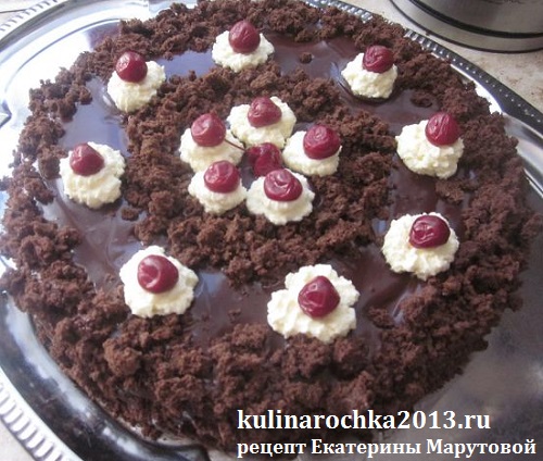 Як приготувати смачний шоколадний   торт «П'яна вишня»   - ви зможете знайти в покроковому фото рецепті